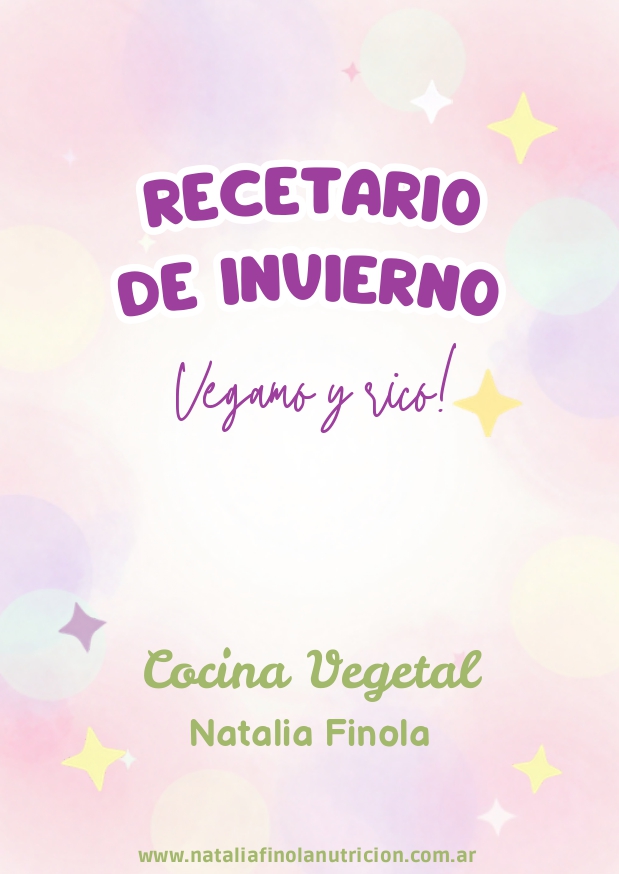 Portada del recetario de invierno vegano y rico